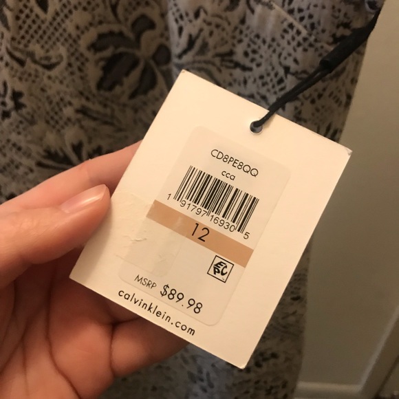 NWT Calvin Klein White Lace Dress - Picture 4 of 4